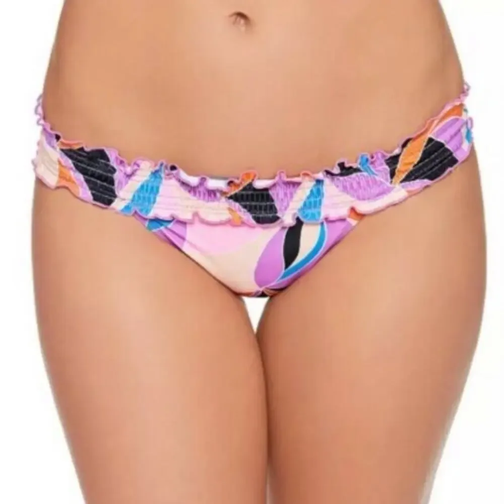 Salt+Cove Kaleidoscope smoked bikini swim bottom